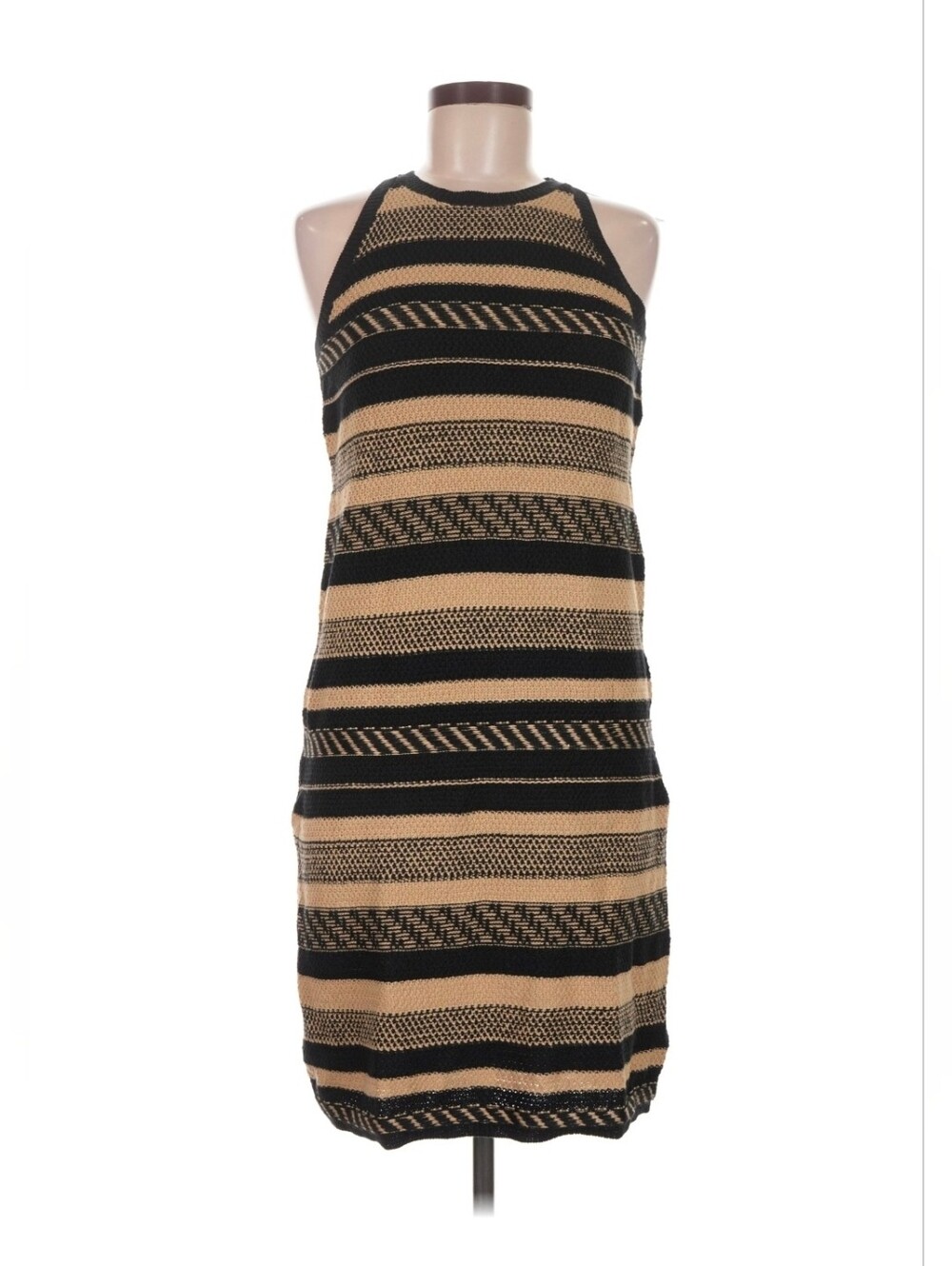 $185 NWT Ralph Lauren Southwestern Blanket Linen Sleeveless Sweater Dress M